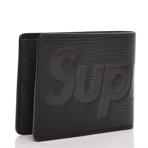 louis vuitton supreme black wallet